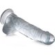 22 CM C-THRU PENE REALISTICO CON TESTICULOS - TRANSPARENTE VIBRASHOP