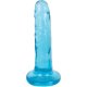 15 CM DILDO DELGADO HELADO DE BAYA - AZUL VIBRASHOP