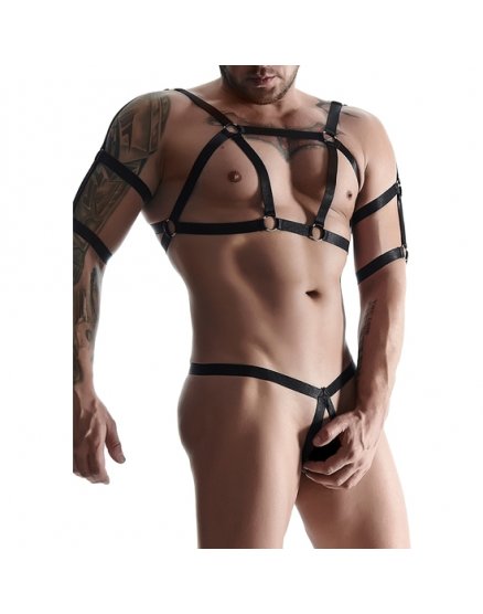 CONJUNTO 2PC RUBBER HOMBRE - NEGRO VIBRASHOP