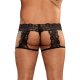 SCANDAL LACE - G-STRING GARTER SHORT - NEGRO VIBRASHOP