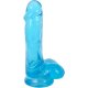 15 CM PENE REALISTICO CON TESTICULOS HELADO DE BAYAS - AZUL VIBRASHOP