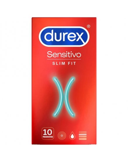 DUREX SENSITIVO SUAVE SLIM FIT 10UDS VIBRASHOP