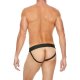 TANGA LISO CON CREMALLERA JOCK - NEGRO/AZUL VIBRASHOP