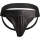 TANGA LISO CON CREMALLERA JOCK - NEGRO/NEGRO VIBRASHOP