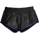 SHORTS DE CUERO VERSÁTIL - NEGRO/AZUL VIBRASHOP