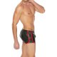 SHORTS CUERO VERSÁTIL - NEGRO/ROJO VIBRASHOP