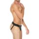 TANGA JOCK LISO CON ABERTURA TRASERA - NEGRO VIBRASHOP