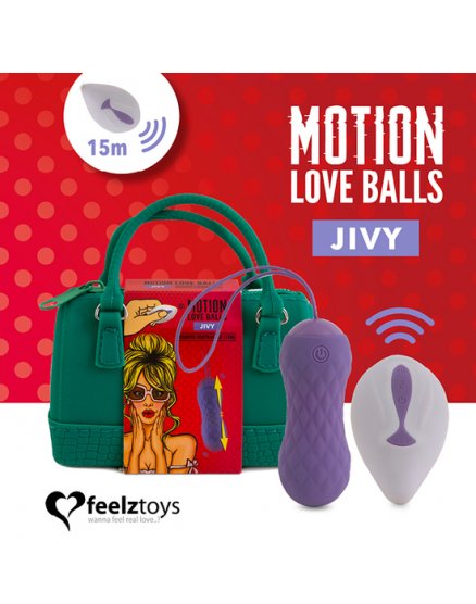 FEELZTOYS - BOLAS DE AMOR CON MOVIMIENTO A CONTROL REMOTO JIVY VIBRASHOP