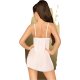 PENTHOUSE CASUAL SEDUCTION - MINI VESTIDO SATÉN CON TANGA - BLANCO VIBRASHOP