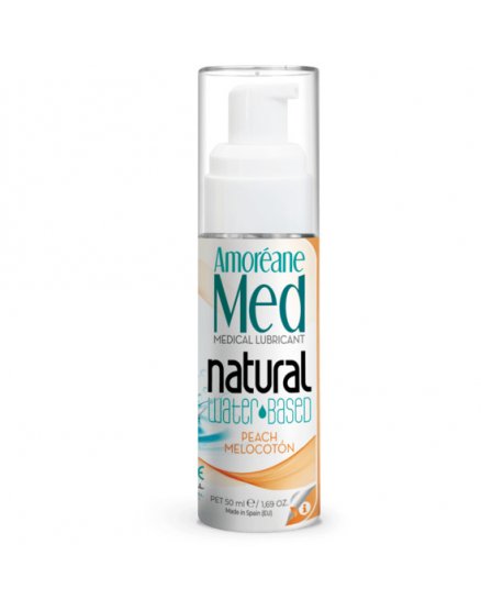 AMOREANE MEDICAL LUBRICANTE BASE AGUA CON FITOPLANCTON 50ML - MELOCOTÓN VIBRASHOP