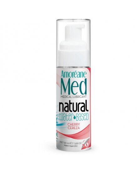 AMOREANE MEDICAL LUBRICANTE BASE AGUA CON FITOPLANCTON 50ML - CEREZA VIBRASHOP