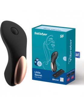 SATISFYER LITTLE SECRET PANTY VIBRADOR - NEGRO VIBRASHOP