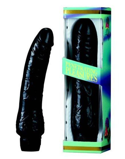 JUGUETES PARA MUJERES - PENE VIBRADOR NEGRO 20 CM VIBRASHOP