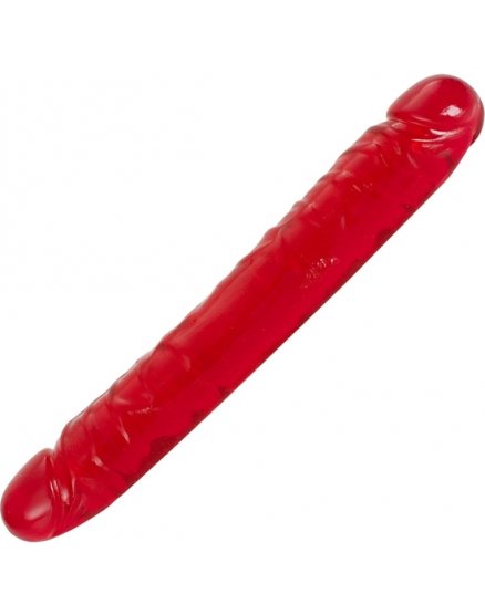 VIVID ESSENTIALS - DILDO DOBLE ROJO - 30 CM VIBRASHOP