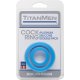 TITANMEN - ANILLOS SILICONA - PACK DOBLE - AZUL VIBRASHOP