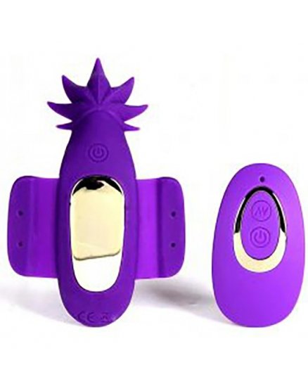 SATIVA - HUEVO VIBRADOR CON CONTROL REMOTO PARA BRAGUITA - MORADO VIBRASHOP