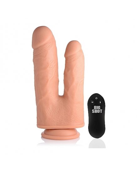 PENE REALÍSTICO DOBLE CON VIBRADOR 10 VELOCIDADES VIBRASHOP