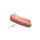 PENE REALÍSTICO DOBLE CON VIBRADOR 10 VELOCIDADES VIBRASHOP