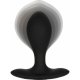 PLUG DE SILICONA HINCHABLE - NEGRO VIBRASHOP
