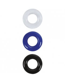 SET ANILLOS PENE MULTICOLOR - STAMINA RINGS VIBRASHOP