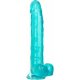 QUEEN SIZE PENE GELATINA 30,5CM - AZUL VIBRASHOP