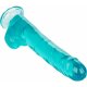 QUEEN SIZE PENE GELATINA 30,5CM - AZUL VIBRASHOP