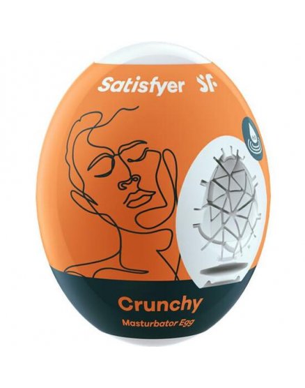 SATISFYER MASTURBADOR EGG SINGLE CRUNCHY VIBRASHOP