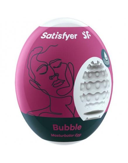 SATISFYER MASTURBADOR EGG SINGLE BUBBLE VIBRASHOP