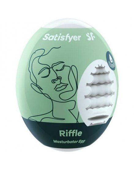 SATISFYER MASTURBADOR EGG SINGLE RIFFLE VIBRASHOP