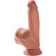 3D COCK SWINGING BALLS 7 INCH - CARAMEL VIBRASHOP