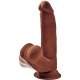 3D COCK SWINGING BALLS 8 INCH - BROWN VIBRASHOP