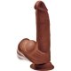 3D COCK SWINGING BALLS 8 INCH - BROWN VIBRASHOP