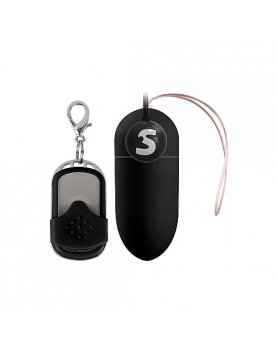 HUEVO RECARGABLE 10 VELOCIDADES CONTROL REMOTO NEGRO GRANDE VIBRASHOP