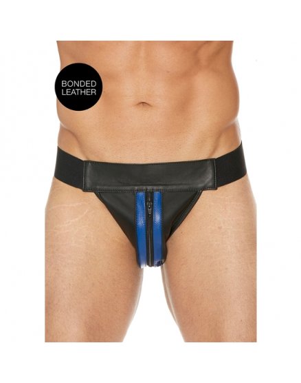 PLAIN FRONT WITH ZIP JOCK - AZUL VIBRASHOP