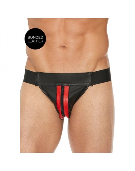 PLAIN FRONT WITH ZIP JOCK - ROJO VIBRASHOP