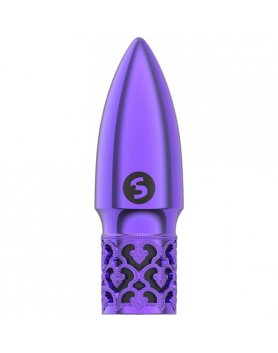 GLITTER - RECHARGEABLE ABS BULLET - MORADO VIBRASHOP