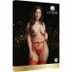 JINGLE GLITTER NIPPLE STICKERS AND STOCKINGS - ROJO VIBRASHOP