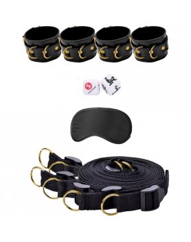 BED BINDINGS RESTRAINT SYSTEM - LIMITED EDITION GOLD VIBRASHOP