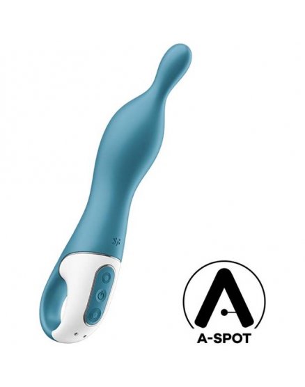 SATISFYER A-MAZING 1 VIBRADOR PUNTO A - AZUL VIBRASHOP