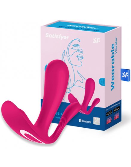 SATISFYER TOP SECRET + VIBRADOR PUNTO P CON APP - ROSA VIBRASHOP