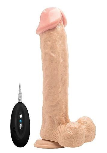 Vibrador con mando Realrock pene vibrador 29,5 cm